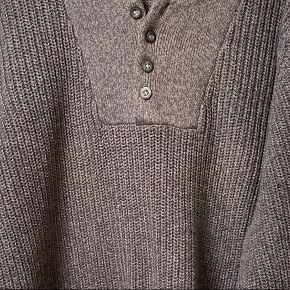 Vintage EDDIE BAUER  Sweater 100% Cotton Gray Size XL Pullover - Picture 7 of 7